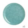 Luminarc 6 Assiettes Plates Icy Turquoise 26cm