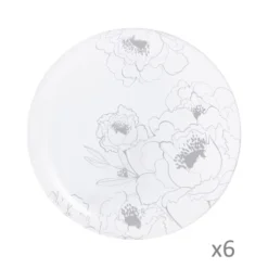 Luminarc 6 Assiettes Plates Leontine 26cm