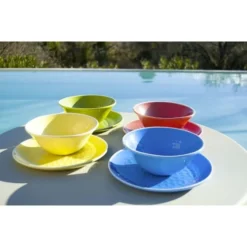 Les Jardins De La Comtesse Assiettes à Dessert Assiette à Dessert Bleue 23 Cm - Lot De 2 8 Les Jardins De La Comtesse Assiettes à Dessert Assiette à Dessert Bleue 23 Cm - Lot De 2 -Assiettes Soldes Magasin assiette a dessert bleue 23 cm lot de 2 3