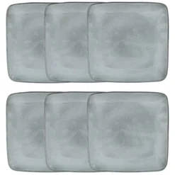 Maisons Du Monde Vaisselle De Noël Assiette à Dessert En Faïence Grise - Lot De 6