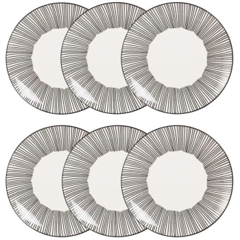 Maisons Du Monde Vaisselle De Noël Assiette à Dessert En Grès Blanc Motifs à Pois - Lot De 6 6 Maisons Du Monde Vaisselle De Noël Assiette à Dessert En Grès Blanc Motifs à Pois - Lot De 6 – Image 6