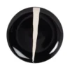 Maisons Du Monde Assiettes à Dessert Assiette à Dessert En Grès Noir Et Trait Blanc - Lot De 4