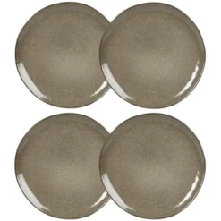 Maisons Du Monde Assiettes à Dessert Assiette à Dessert En Grès Vert - Lot De 6