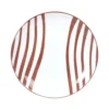 Maisons Du Monde Assiettes à Dessert Assiette à Dessert En Porcelaine à Rayures Marron - Lot De 6