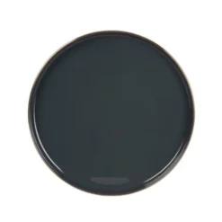 Maisons Du Monde Assiettes à Dessert Assiette à Dessert En Porcelaine Grise Et Dorée - Lot De 6