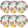 Maisons Du Monde Assiettes Assiette à Dessert En Porcelaine Multicolore Imprimée - Lot De 6