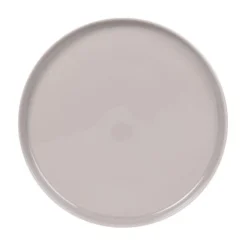 Maisons Du Monde Assiettes à Dessert Assiette à Dessert En Porcelaine Taupe Et Dorée - Lot De 6