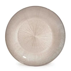 Maisons Du Monde Vaisselle De Noël Assiette à Dessert En Verre Coloris Champagne D 22 Cm - Lot De 6