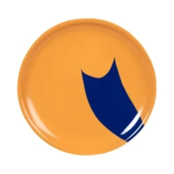 Assiettes à Dessert Assiette à Dessert Frida Maisons Du Monde X Sakina M’Sa En Faïence Orange Et Bleue