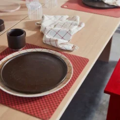 OYOY Living Design Assiettes Plates Assiette à Dîner Marron 100% Porcelaine Ø26cm -Assiettes Soldes Magasin assiette a diner marron 100 porcelaine oe26cm 5