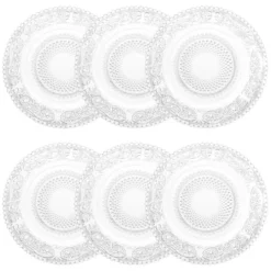 Maisons Du Monde Assiettes à Dessert Assiette à Gâteau En Verre - Lot De 6