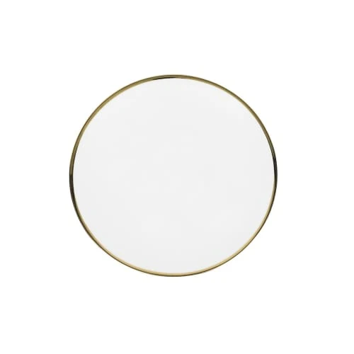 Lo De Manuela Assiettes De Présentation Assiette à Pain Porcelaine De Limoges Blanche- Bord Doré 15 Cm 1 Lo De Manuela Assiettes De Présentation Assiette à Pain Porcelaine De Limoges Blanche- Bord Doré 15 Cm