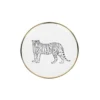 Lo De Manuela Assiettes De Présentation Assiette à Pain Porcelaine De Limoges Tigre 15 Cm
