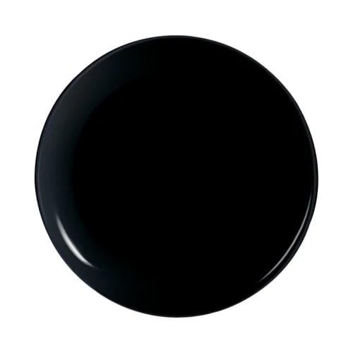 Luminarc Assiettes Plates Assiette à Pizza Noire D32cm 1 Luminarc Assiettes Plates Assiette à Pizza Noire D32cm