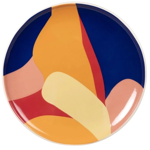 Assiettes Plates Assiette Alexandra Maisons Du Monde X Sakina M’Sa En Faïence Bleue, Orange, Jaune, Rouge Et Rose 1 Assiettes Plates Assiette Alexandra Maisons Du Monde X Sakina M’Sa En Faïence Bleue, Orange, Jaune, Rouge Et Rose