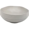 Kare Design Assiettes Creuses Assiette Creuse En Céramique Grise D21 - Lot De 4