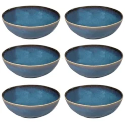 Maisons Du Monde Assiettes Creuses Assiette Creuse En FaĂŻence Bleue - Lot De 6