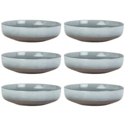 Maisons Du Monde Assiettes Creuses Assiette Creuse En Faïence Grise - Lot De 6