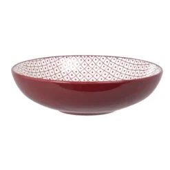 Maisons Du Monde Assiettes Creuses Assiette Creuse En Grès Beige, Noir, Bleu - Lot De 6