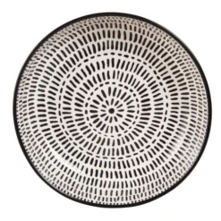 Maisons Du Monde Assiettes Creuses Assiette Creuse En Grès Blanc à Rayures - Lot De 6 -Assiettes Soldes Magasin assiette creuse en gres blanc a rayures 1000 5 3 173269 1