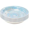Kare Design Assiettes Creuses Assiette Creuse En Grès Bleu D21 - Lot De 4