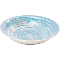 Kare Design Assiettes Creuses Assiette Creuse En Grès Bleu D21 - Lot De 4 -Assiettes Soldes Magasin assiette creuse en gres bleu d21 lot de 4 4