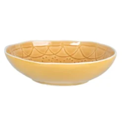Maisons Du Monde Assiettes Creuses Assiette Creuse En Grès Jaune - Lot De 4