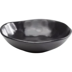 Kare Design Assiettes Creuses Assiette Creuse En Grès Noir D22 - Lot De 4 -Assiettes Soldes Magasin assiette creuse en gres noir d22 lot de 4 2