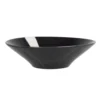 Maisons Du Monde Assiettes Creuses Assiette Creuse En Grès Noir Et Crème - Lot De 4