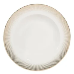 Maisons Du Monde Vaisselle De Noël Assiette Creuse En Porcelaine D 22 Cm - Lot De 6