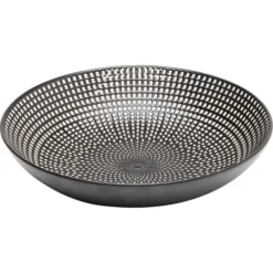 Kare Design Assiettes Creuses Assiette Creuse En Porcelaine Noire Et Blanche D20 - Lot De 4 -Assiettes Soldes Magasin assiette creuse en porcelaine noire et blanche d20 lot de 4 3