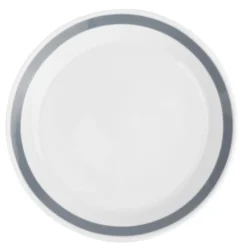 Salt&Pepper Assiettes Creuses Assiette Creuse Gris Ø 23cm - Lot De 6