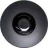 Stalgast Assiettes Creuses Assiette Creuse Porcelaine Noire Bord Lisse Ø 30cm
