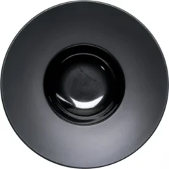 Stalgast Assiettes Creuses Assiette Creuse Porcelaine Noire Bord Lisse Ø 30cm