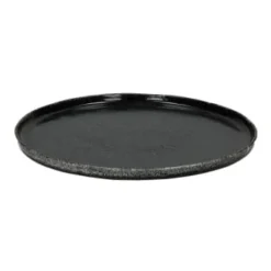 Pomax Assiettes Plates Assiette De Présentation En Grès Noir