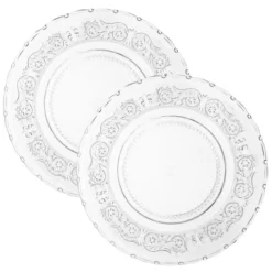 Maisons Du Monde Vaisselle De Noël Assiette De Présentation En Verre - Lot De 2