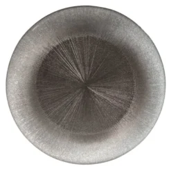 Maisons Du Monde Vaisselle De Noël Assiette De Présentation En Verre Gris D 33 Cm - Lot De 2