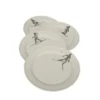 Wadiga Assiettes Plates Assiette En Céramique Blanche D27cm - Lot De 4