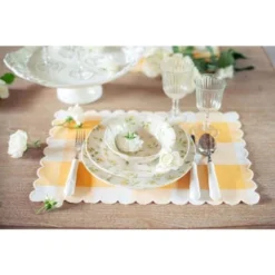 Blanc Assiettes à Dessert Assiette En Céramique Mutlicolore 20 Cm -Assiettes Soldes Magasin assiette en ceramique mutlicolore 20 cm 3