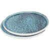 Kare Design Assiettes Plates Assiette En Grès Bleu D27 - Lot De 2