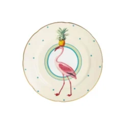 Yvonne Ellen Assiettes à Dessert Assiette En Porcelaine Flamant Rose D16cm -Assiettes Soldes Magasin assiette en porcelaine flamant rose d16cm 3