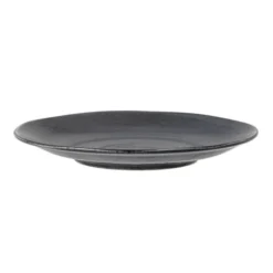 Bloomingville Assiettes Plates Assiette En Porcelaine Noire 24 Cm