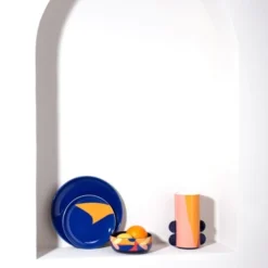 Assiettes Plates Assiette Joséphine Maisons Du Monde X Sakina M’Sa En Faïence Bleue -Assiettes Soldes Magasin assiette josephine maisons du monde x sakina m sa en faience bleue 1000 10 15 229697 2