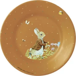 Petit Jour Paris Assiettes Creuses Assiette Pierre Lapin Bleue Ocre (20 Cm)