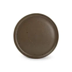 ONA Assiettes à Dessert Assiette Plate 22cm Brun - Lot De 4