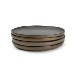 Salt&Pepper Assiettes Plates Assiette Plate 26cm Or Graphite - Lot De 4 -Assiettes Soldes Magasin assiette plate 26cm or graphite lot de 4 5