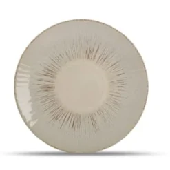 ONA Assiettes Plates Assiette Plate 27cm Beige - Lot De 4