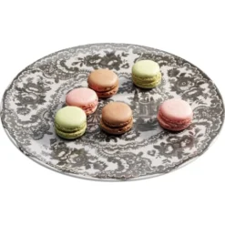 Kare Design Assiettes Plates Assiette Plate En Céramique Grise D27 - Lot De 6 -Assiettes Soldes Magasin assiette plate en ceramique grise d27 lot de 6 4