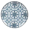 Maisons Du Monde Assiettes Plates Assiette Plate En Faïence Bleue Et Blanche Motifs Graphiques - Lot De 6