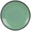 Maisons Du Monde Assiettes Plates Assiette Plate En Faïence Verte - Lot De 2